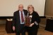 Dr. Nagib Callaos, General Chair, giving Dr. Lorayne Robertson a plaque "In Appreciation for Delivering a Great Keynote Address at a Plenary Session."